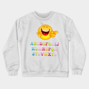 text and imoji art designs. Crewneck Sweatshirt